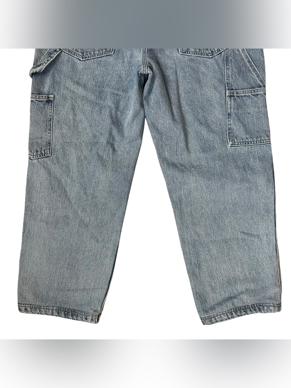 Men’s Alex Mill Light Wash Zipper Fly Carpenter Painters Jeans Size 35 - Picture 5 of 7